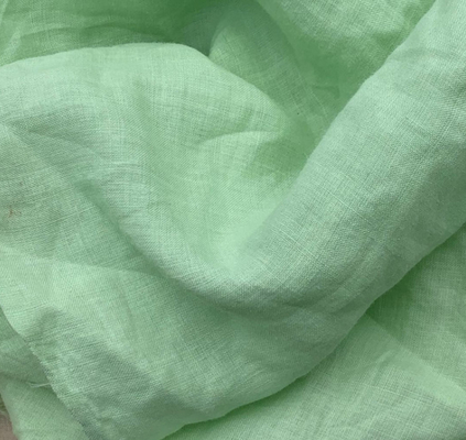 สะดวกสบาย 32S ผ้าก๊อซสีเขียวธรรมชาติ 120gsm ผ้าฝ้ายผ้ากอซสำหรับเสื้อผ้า