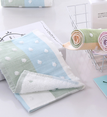 Vivid Pattern Crepe 100 Cotton Jacquard Fabric สามชั้น