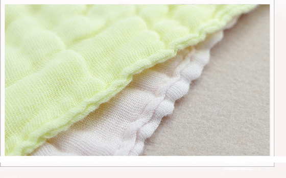 6 ชั้น Crepe Gauze ผ้าป้องกันสิ่งแวดล้อมสีใดๆ