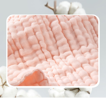 ไม่มีสารเรืองแสง 58 '' Crepe Gauze ผ้า Gauze รับผ้าห่ม 180GSM