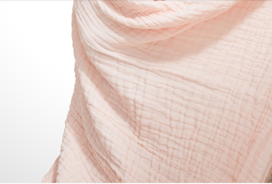 สามชั้นผ้าฝ้าย 40% ผ้าฝ้าย 60% Modal Baby Gauze 53 นิ้ว Soft Touch