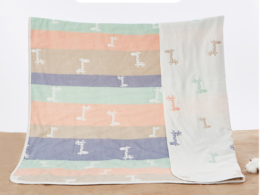 30S ผ้าฝ้ายอินทรีย์ Jacquard ผ้า 160gsm Jacquard Gauze วัสดุ
