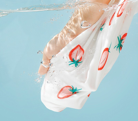 Silkworm Chrysalis โปรตีนไฟเบอร์ Swaddle Gauze ผ้า 58 นิ้ว Anti UV