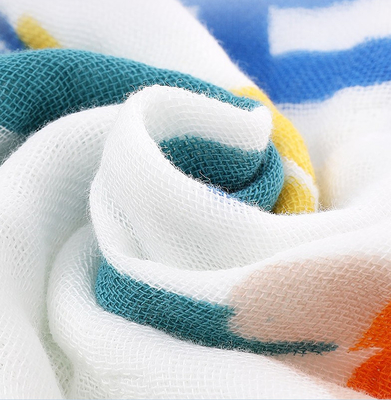 ความคงทนต่อผิวความนุ่มนวลเด็กผ้ากอซ 53 นิ้วทารกแรกเกิด Burp Cloths