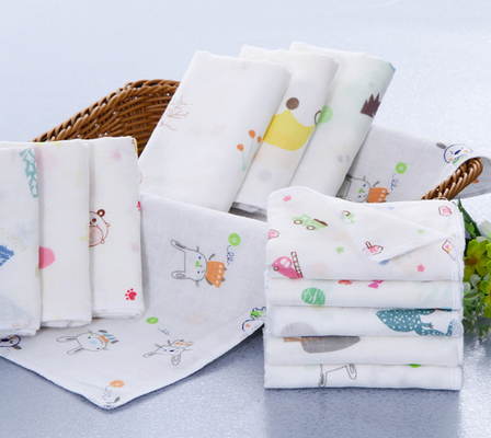 สองชั้น 40S 125GSM Double Gauze วัสดุไม้ไผ่ Swaddle ผ้าห่ม