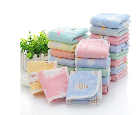 ผ้าห่มทารกปกผ้าฝ้าย Jacquard 170gsm ไม่มีสารเรืองแสง