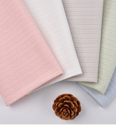 ผ้ากอซธรรมชาติต้านเชื้อแบคทีเรีย 40S ถัก Double Bar Jacquard