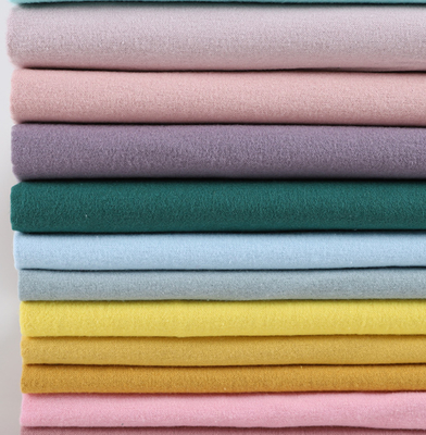178GSM Brush Flannel Cotton Fabric Coat หนา 32SX16S 130X60