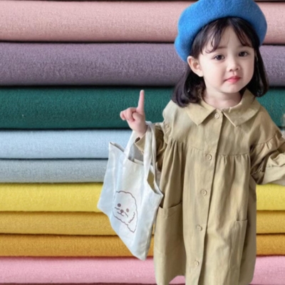 178GSM Brush Flannel Cotton Fabric Coat หนา 32SX16S 130X60