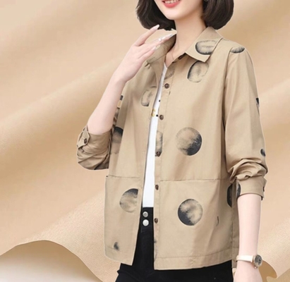 ความกว้าง 57 '' เสื้อเชิ้ตผ้าฝ้ายยืดหยุ่น 2% สแปนเด็กซ์ 40sX40s 185GSM กางเกงโค้ทความทนทาน