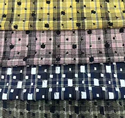 ผ้าเชิ้ตแฟชั่นลายสก๊อต 100% ผ้าฝ้าย 130 แกรม ผสมผสานศิลปะ