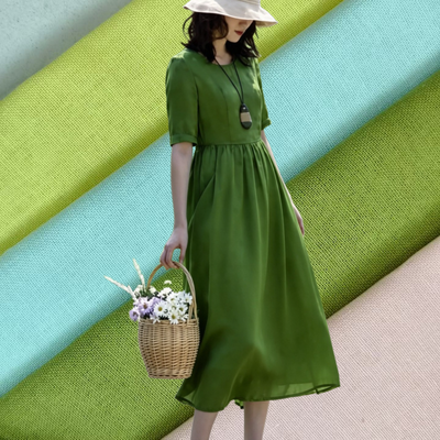 70% Cotton 20% Polyester 10% Linen Blend Fabric 145gsm – High Wrinkle Resistance for Lightweight Comfort