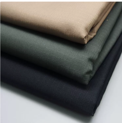 230gsm CVC Ripstop Workwear Fabric with 60%Cotton 40%Polyester Blend and Ripstop Check Construction for Enhanced Durability