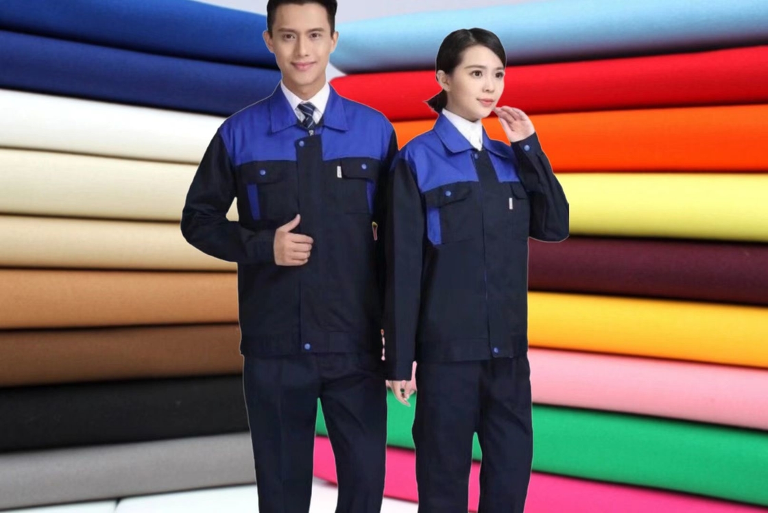 โพลีเอสเตอร์ทอธรรมดาผ้าใบมุก 20% Viscose 23X23 88X54 260GSM เครื่องแต่งกายพนักงานต้อนรับบนเครื่องบิน