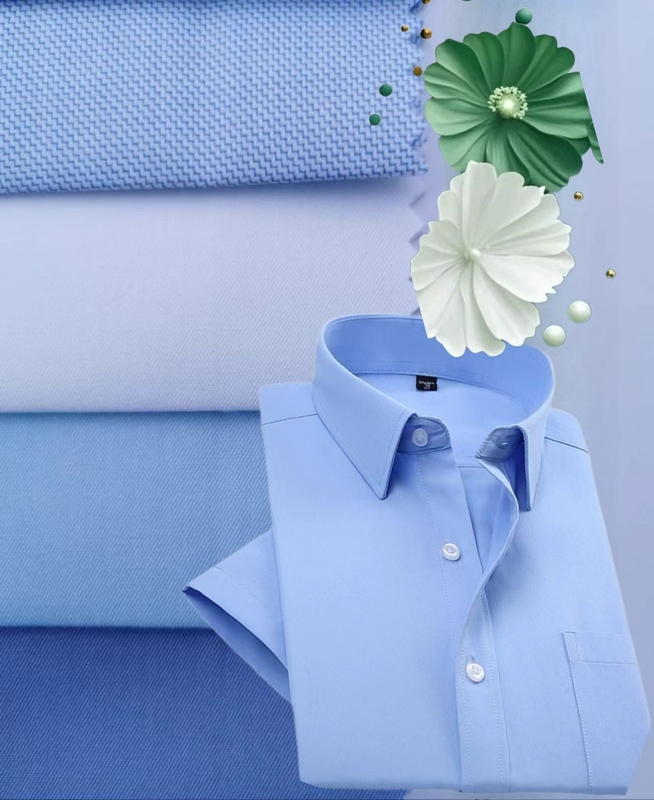 CVC 60% ผ้าปูน 40% เสื้อพอลิเอสเตอร์ เนื้อผ้างาน เนื้อผ้าชุดทํางาน