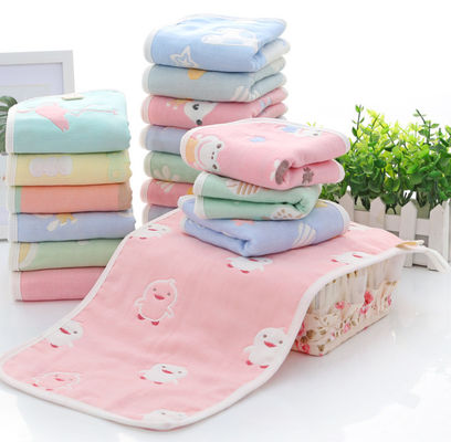 ผ้าฝ้าย Jacquard ลายสดใสสองชั้นความคงทนสูงสบาย